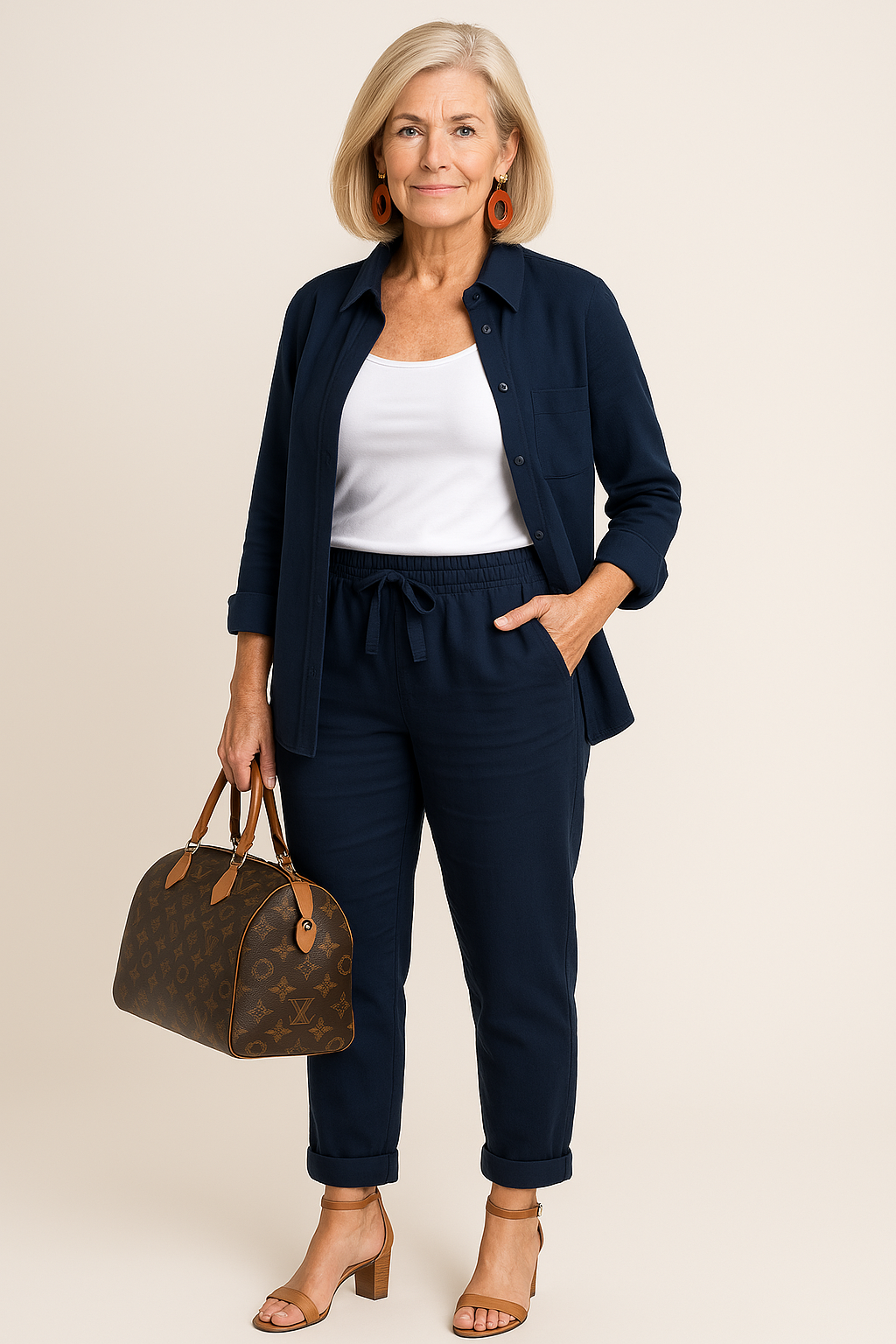 Ensemble décontracté chic Perriane de Danoir Paris, rose, confortable et élégant, pour un look sophistiqué et décontracté.