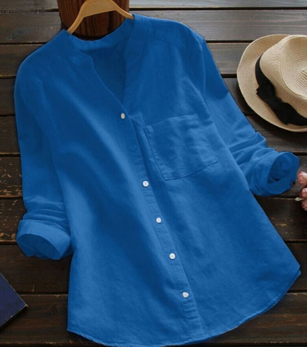 Chemise ample élégante Vera de Danoir Paris en rouge brique, vue de face, tissu fluide et design chic.