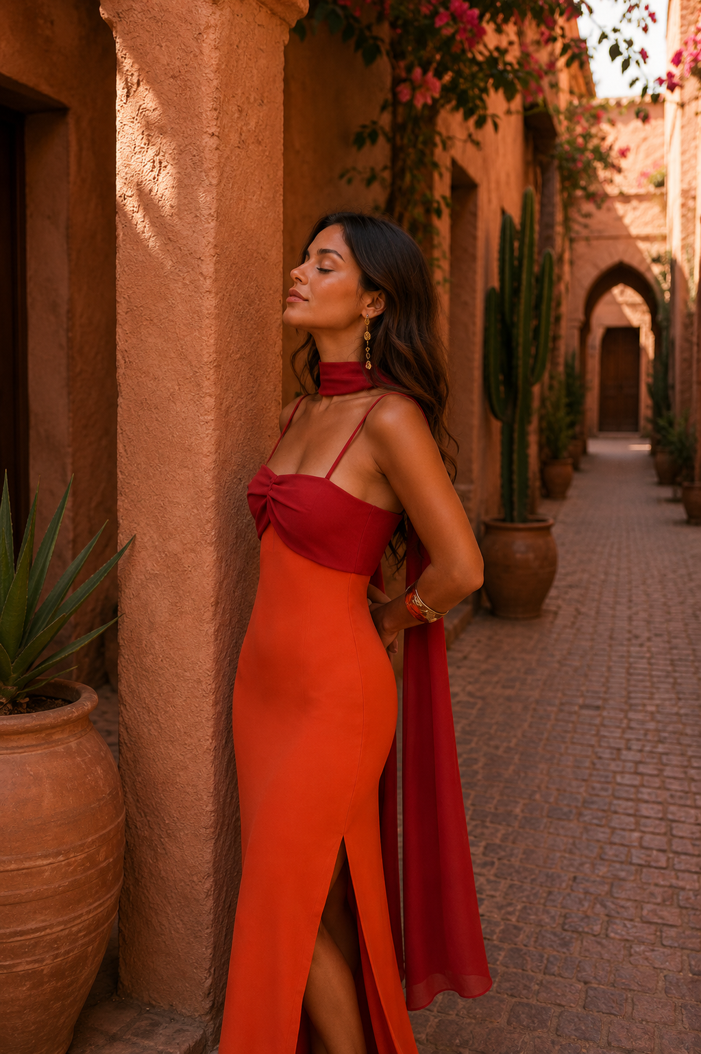 Robe Zahara Danoir Paris en édition limitée, tissu élégant et détails raffinés, vue de face, dernière unité disponible.