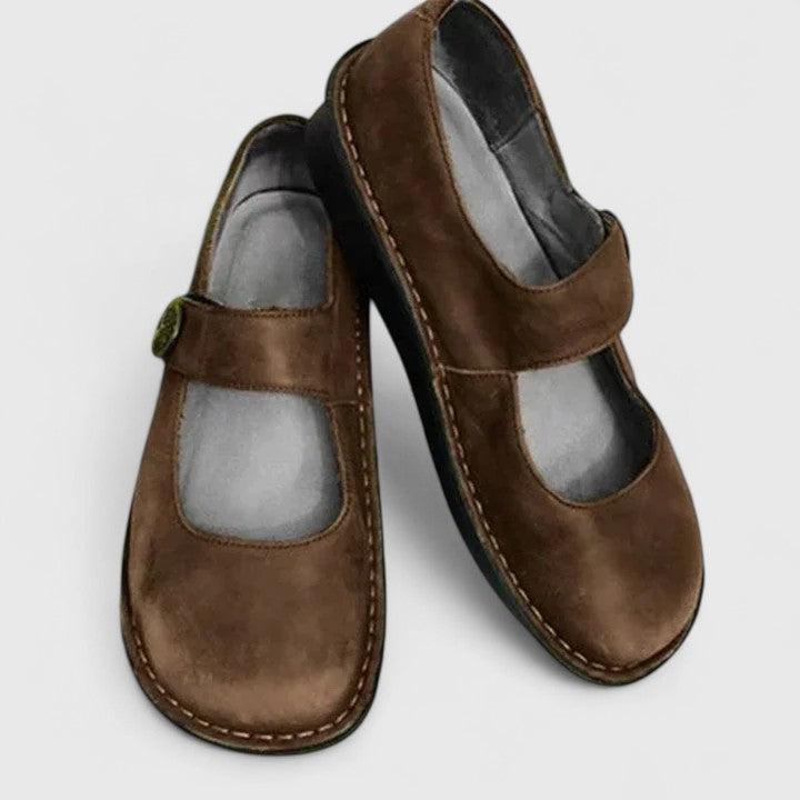 Chaussures Hedwig Mary Jane Skor Danoir Paris en vert, pointure 36, avec bride élégante et semelle confortable.