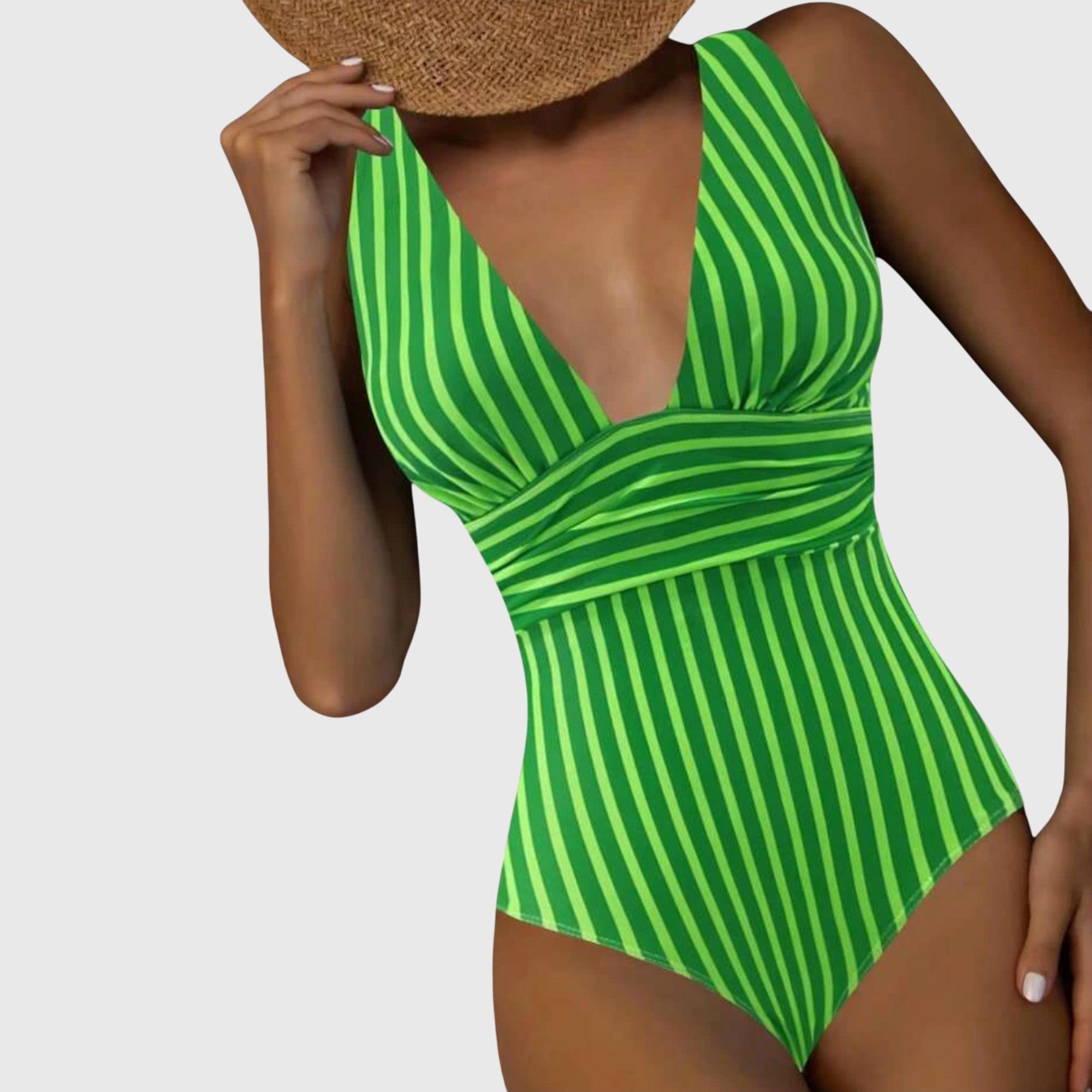 Maillot de bain turquoise Aurora de Danoir Paris, taille XS, avec coupe élégante et détails modernes.