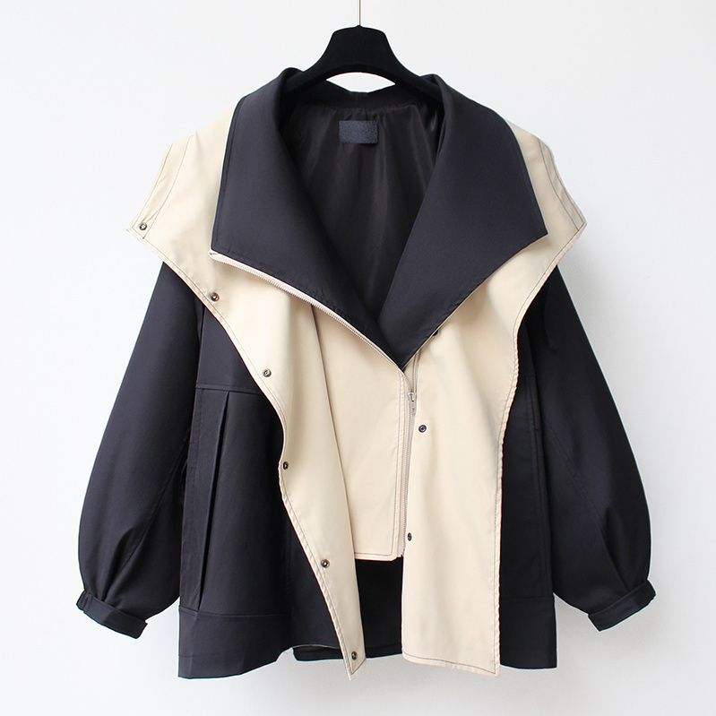 Veste élégante Danoir Paris Alvienne en vert avec protection contre les intempéries et le vent, vue frontale.