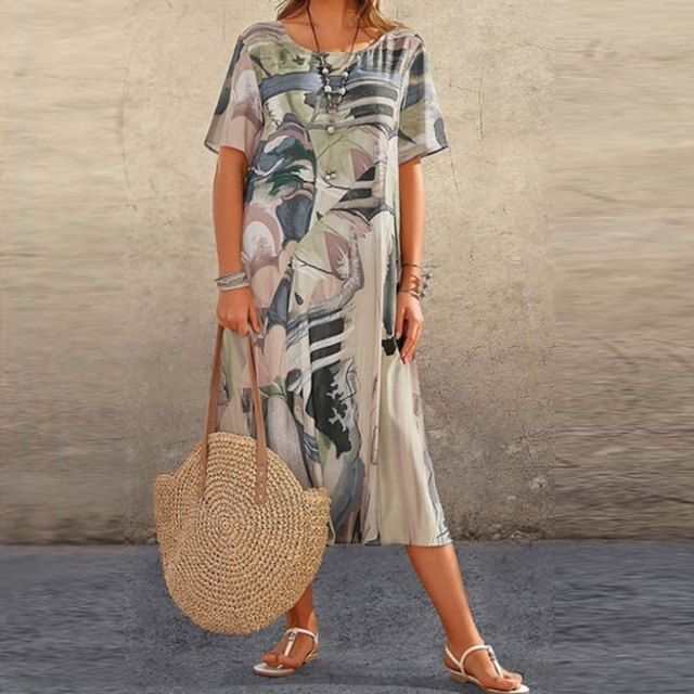 Tunique verte chic décontractée Jodilyn de Danoir Paris, style élégant et confort pour femme.