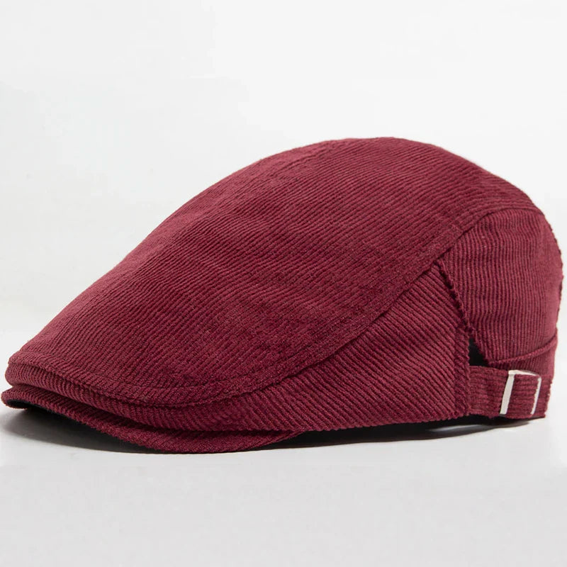Harnais pour chien Bloom™ en velours côtelé rouge pour hommes, de la marque Danoir Paris, visible sur fond blanc.