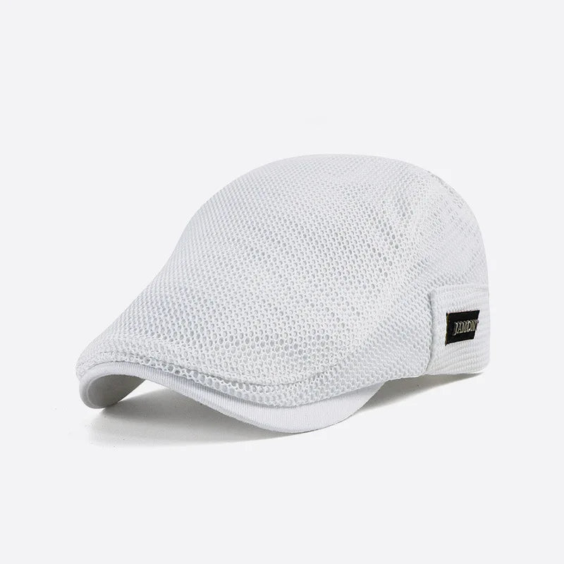 Veste homme respirante Danoir Paris Bloom™ en tissu blanc, style élégant et confortable, vue de face.