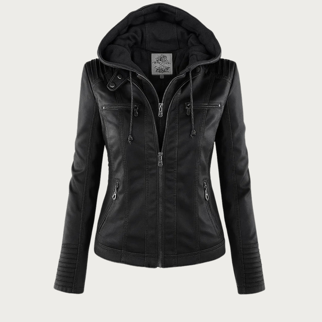 Veste élégante et structurée pour femme Danoir Paris, couleur marron clair, taille S, look sophistiqué et moderne.