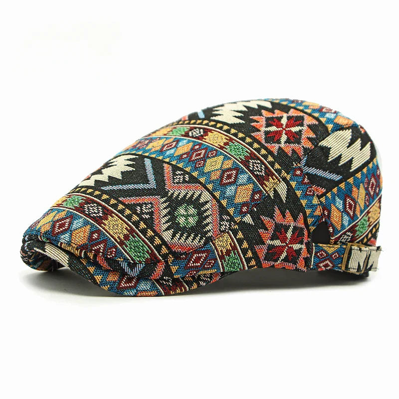 Chapeau vintage pour homme Bloom™ de Danoir Paris, en tissu coloré et élégant, avec design rétro et détails soignés.