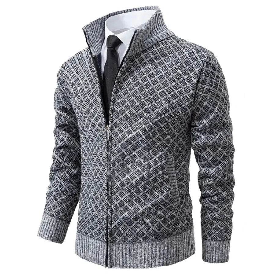 Cardigan décontracté de luxe Oliver de Danoir Paris, en noir, taille XS, doux et élégant pour un style casual sophistiqué.