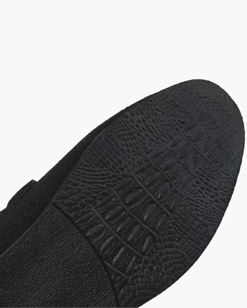 Mocassins en daim de luxe Old Money, chaussures noires pour femmes, taille EU 38, élégantes et raffinées.