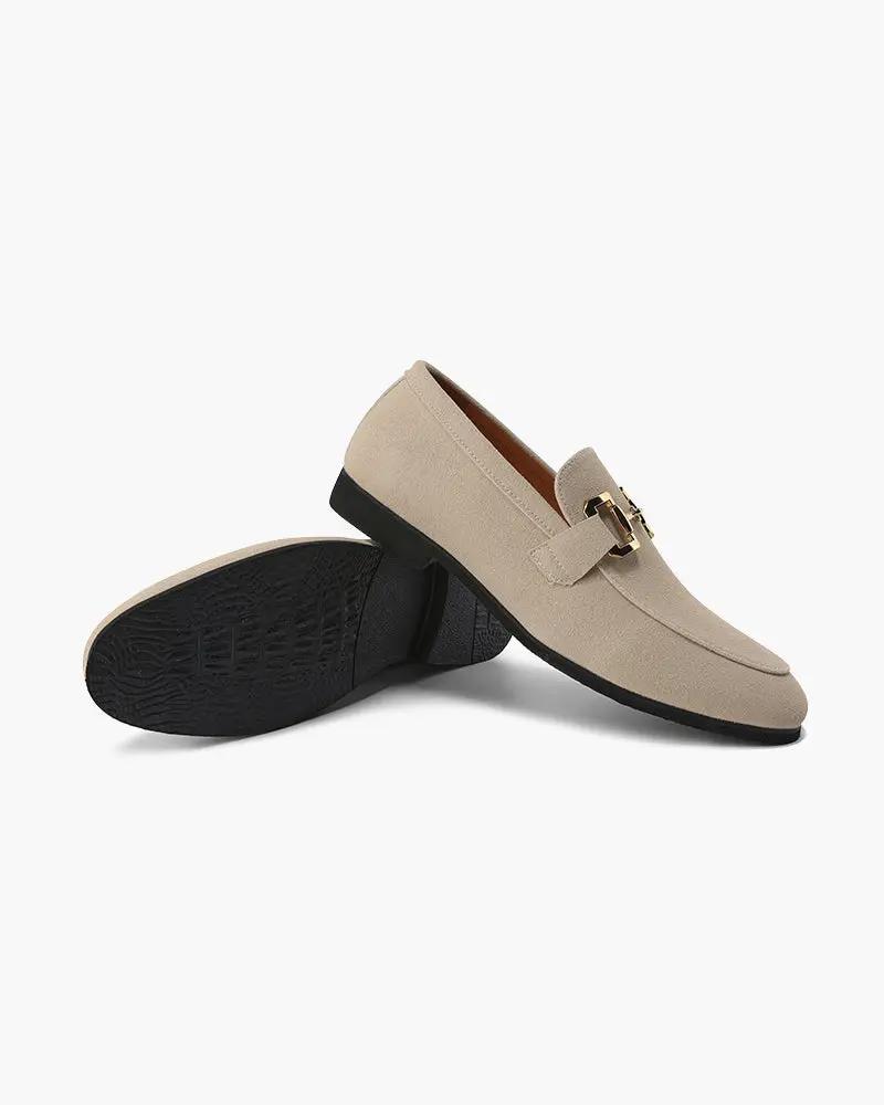 Mocassins en daim de luxe Old Money, couleur noire, pointure EU 38, visibles avec semelle en cuir et design élégant.