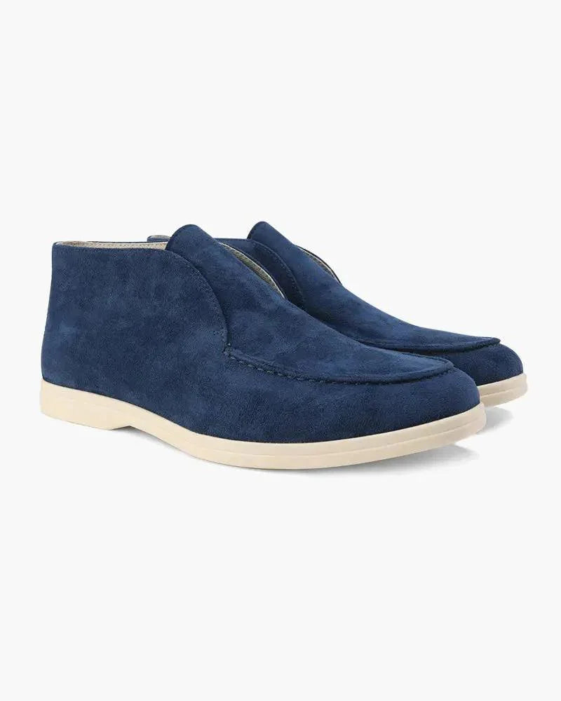 Mocassins en daim noir Old Money High Money pour homme, taille EU 39, style élégant et sophistiqué.