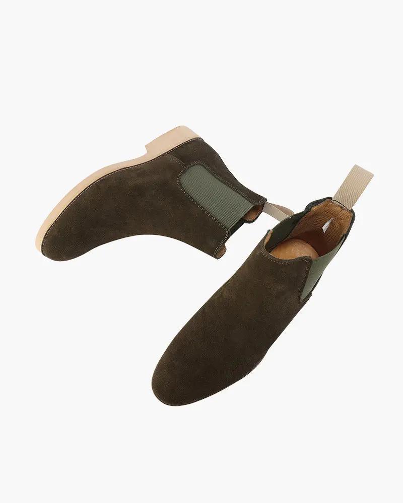 Bottes Chelsea Old Money en cuir noir, pointure EU 38, style classique et élégant, chaussure pour femmes.