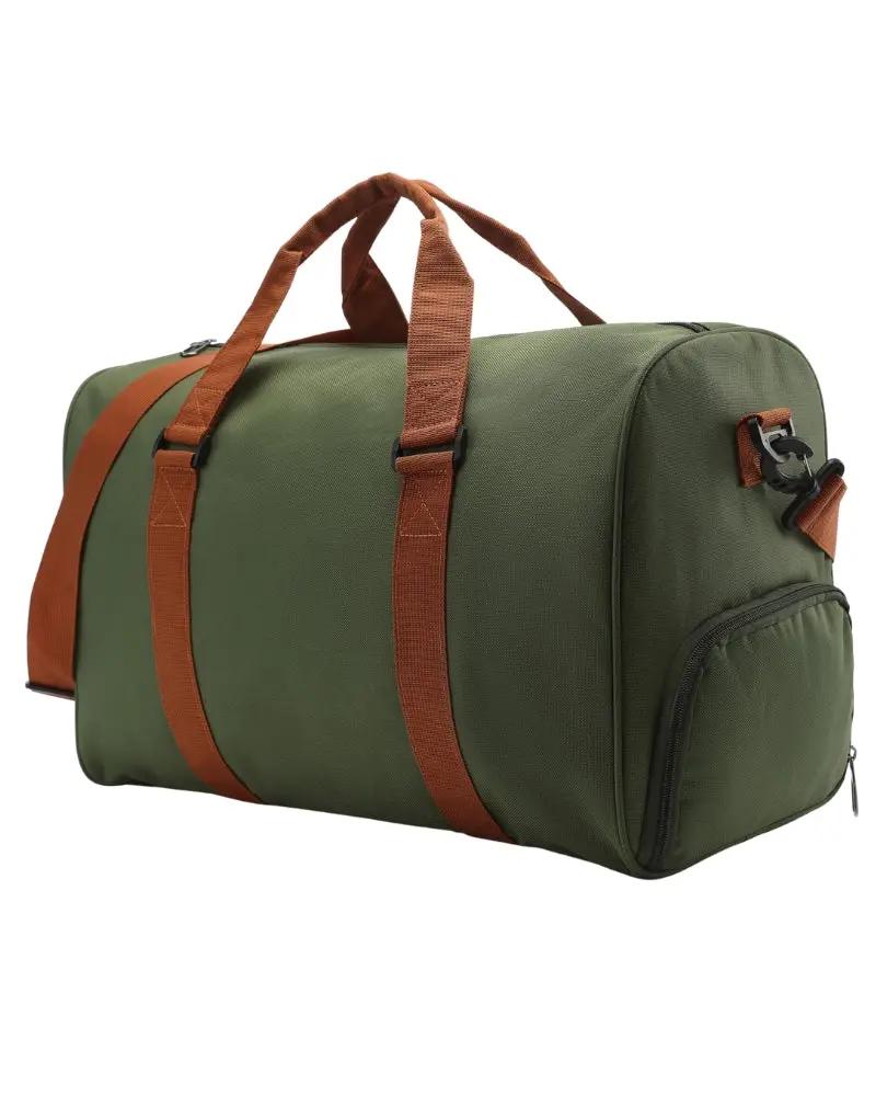 Sac de voyage Nova Duffle de Old Money en bleu, avec poignées robustes et fermeture éclair, idéal pour les escapades.