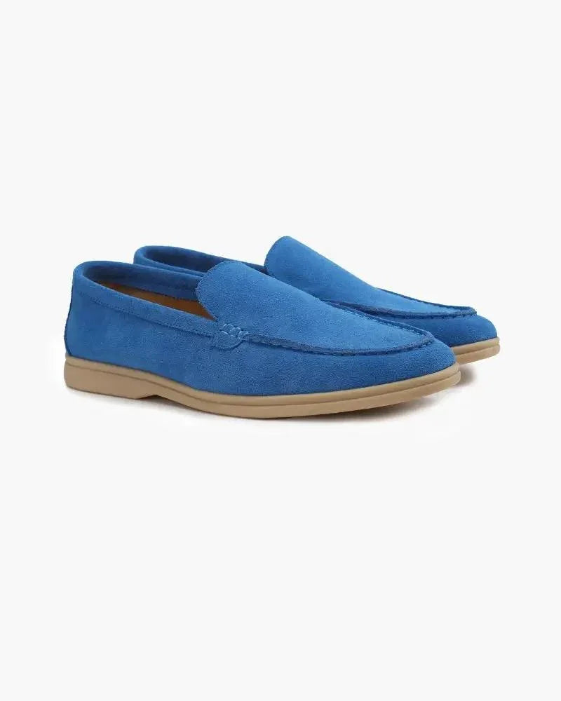 Mocassins en daim Old Money Premium de couleur caramel, taille EU 39, pour un style élégant et confortable.