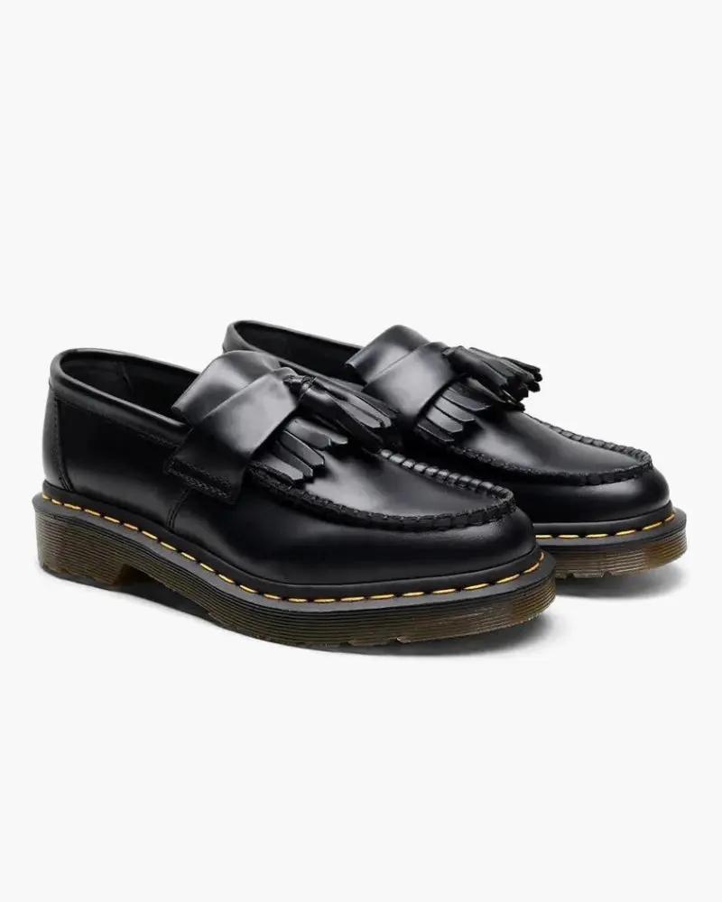 Mocassins en cuir Old Money avec détail de nœud, style classique et élégant, pour homme.