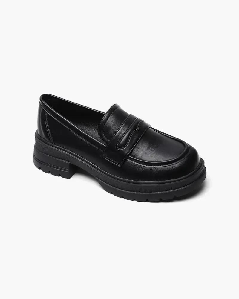 Mocassins en cuir Old Money avec nœud décoratif, finition élégante et semelle en cuir, chaussure classique pour hommes.