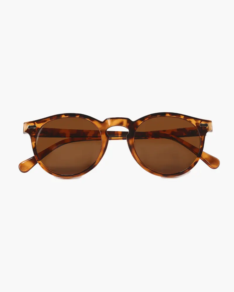 Lunettes de soleil Old Money avec verres polarisés, monture transparente, style élégant et moderne pour homme ou femme.