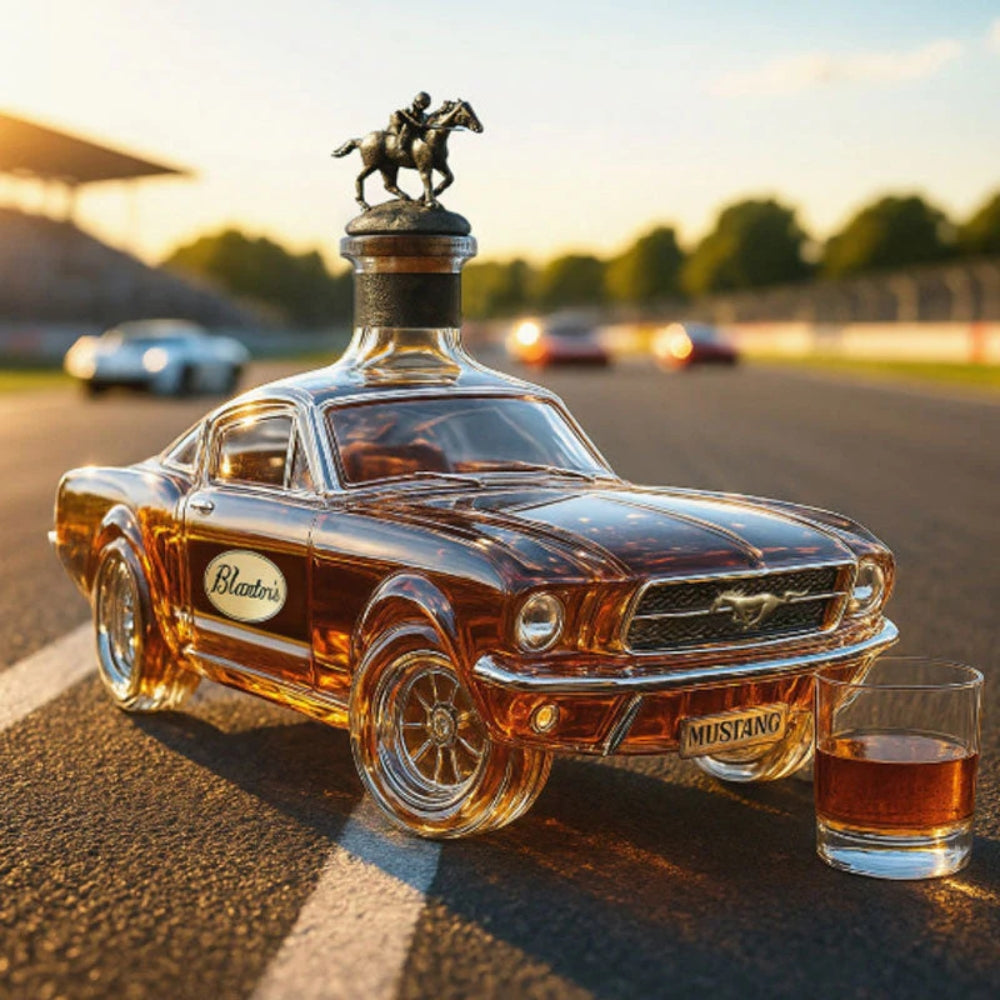 Flasque à whisky Mustang Edition de Danoir Paris avec design Harley Cruiser, en acier inoxydable, pour les amateurs de moto et de whisky